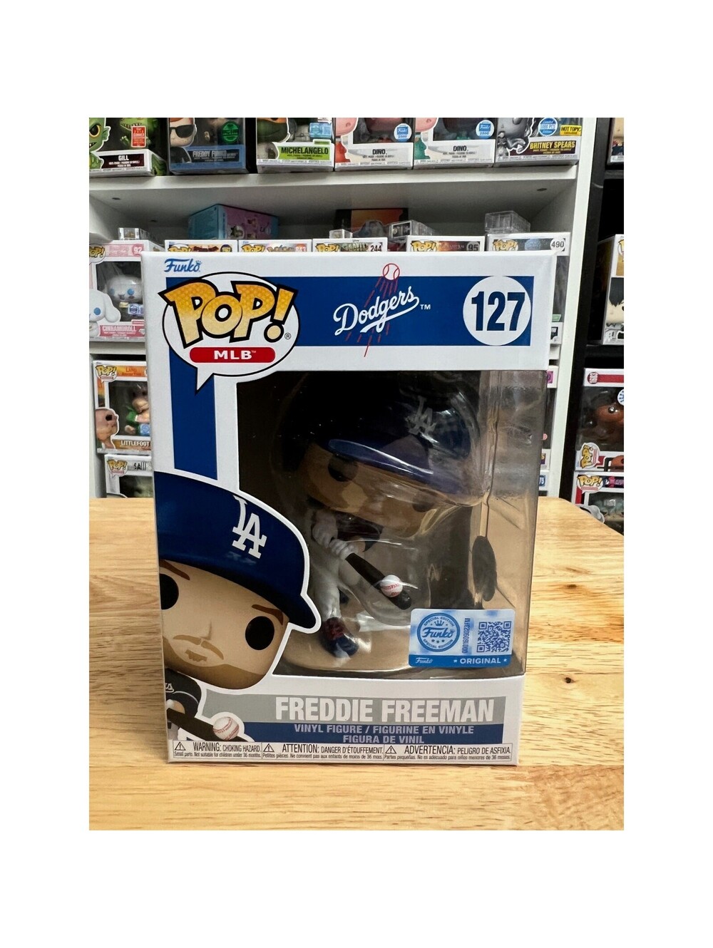HOLLYWOOD EXC Freddie Freeman Funko Pop #127 Dodgers MLB Baseball Los Angeles